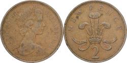 World Coins - Great Britain, Elizabeth II, 2 New Pence, 1971, Bronze, , KM:916
