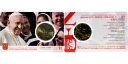 World Coins - Vatican, Francis, 50 Euro Cent, Coin Card n°11 FDC, 2020, Rome, Nordic gold