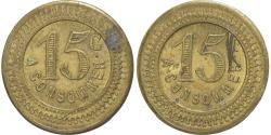 World Coins - France, 15 Centimes, A Consommer, Nickel plated brass,