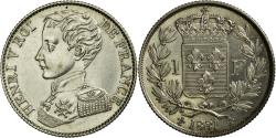World Coins - France, Henri V, 1 Franc, 1831, Paris, Silver, , Gadoury:451, KM:28.2