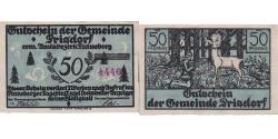 World Coins - Banknote, Germany, Prisdorf, 50 Pfennig, cerf, 1921, UNC(63), Mehl:1076.1