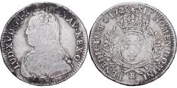 World Coins - France, Louis XV, 1/2 Ecu aux branches d'olivier, 1729, Tours, Silver