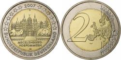 World Coins - Germany, 2 Euro, Mecklenburg-Vorpommern, 2007, Munich, Bi-Metallic,