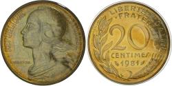 World Coins - Coin, France, Marianne, 20 Centimes, 1981, Paris, FDC,