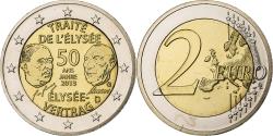 World Coins - Germany, 2 Euro, 50 ans du traité de l'Élysée, 2013, Karlsruhe, Bi-Metallic