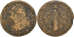 World Coins - Coin, France, 2 sols françois, 2 Sols, 1792, Marseille, , Bronze