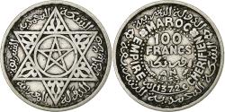 World Coins - MOROCCO, 100 Francs, 1953, Paris, KM #52, , Silver, 4.01
