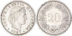 World Coins - Coin, Switzerland, 20 Rappen, 1987