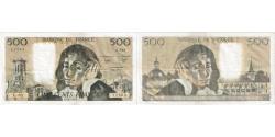 World Coins - France, 500 Francs, Pascal, 1982-08-05, A.16271563, AU(55-58)