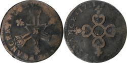 World Coins - France, Louis XIV, Six deniers dits "dardenne", 1711, Montpellier, Copper