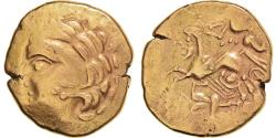Ancient Coins - Aulerci Cenomani, Stater, 2nd-1st century BC, Gold, , Delestrée:2153