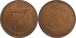 World Coins - France, Token, Plaque Fiscale, Appareils à Vapeur, 7K, 1907, Copper,