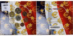 World Coins - France, 1 Cent to 2 Euro, euro set, 2004, Monnaie de Paris, BU,