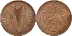 World Coins - Coin, IRELAND REPUBLIC, 2 Pence, 1988