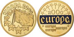 World Coins - France, Medal, Ecu Europa, 2000, Copper Gilt,