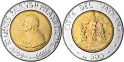 World Coins - Coin, VATICAN CITY, John Paul II, 500 Lire, 1990, FDC, , Bi-Metallic