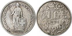 World Coins - Coin, Switzerland, Franc, 1921, Bern, , Silver, KM:24
