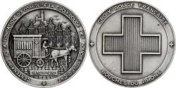World Coins - France, Medal, Croix Rouge des Bouches-du-Rhône, Centenaire, 1970, Silvered