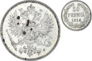 World Coins - Coin, Finland, Nicholas II, 50 Penniä, 1914, Helsinki, , Silver