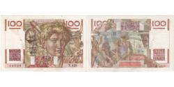 World Coins - France, 100 Francs, Jeune Paysan, 1952-02-07, X.429, EF(40-45)