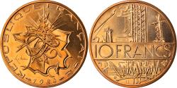 World Coins - Coin, France, Mathieu, 10 Francs, 1984, FDC, tranche A, , Nickel-brass