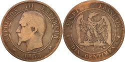 World Coins - Coin, France, Napoleon III, Napoléon III, 10 Centimes, 1855, Rouen,