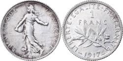 World Coins - France, Franc, Semeuse, 1917, Paris, Silver, , KM:844
