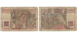 World Coins - France, 100 Francs, Jeune Paysan, 1953, 13518 C.531, VG(8-10), Fayette:28.35