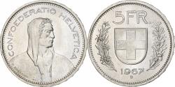 World Coins - Coin, Switzerland, 5 Francs, 1967, Bern, , Silver, KM:40