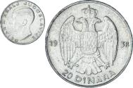 World Coins - Coin, Yugoslavia, Petar II, 20 Dinara, 1938, , Silver, KM:23