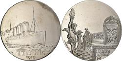 World Coins - France, Medal, Les Grands Transatlantiques, Titanic, Copper-nickel, C. Gondard