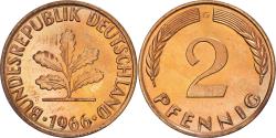 World Coins - Coin, GERMANY - FEDERAL REPUBLIC, 2 Pfennig, 1966, Karlsruhe, , Bronze