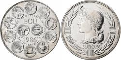 World Coins - France, Medal, Ecu Europa, Marianne, 1986, Copper-nickel,