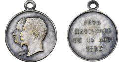 World Coins - France, Medal, Napoléon III, Fête Nationale, 1853, Silvered Brass,