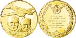 World Coins - France, Medal, L'Histoire de la Conquête de l'Air, C. W. A. Scott et T.