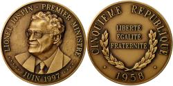 World Coins - France, Medal, Lionel Jospin, Premier Ministre, 1997, , Bronze