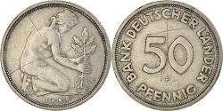 World Coins - Coin, GERMANY - FEDERAL REPUBLIC, 50 Pfennig, 1949, Stuttgart,