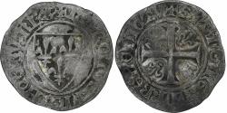 World Coins - France, Charles VI, Blanc Guénar, 1389-1422, Rouen, Billon,