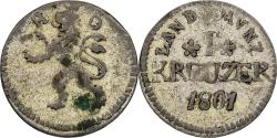 World Coins - German States, HESSE-DARMSTADT, Ludwig X, Kreuzer, 1801, Billon,