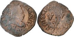 World Coins - France, Henri III, Double Tournois, 1584, Nantes, Copper, , Gadoury:455