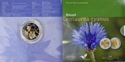 World Coins - Luxembourg, 5 Euro, 2016, Bleuet Centaurea Cyanus.FDC BE, , Silver &