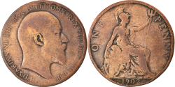 World Coins - Coin, Great Britain, Edward VII, Penny, 1902, , Bronze, KM:794.1
