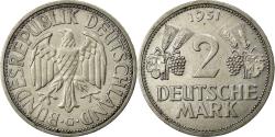 World Coins - Coin, GERMANY - FEDERAL REPUBLIC, 2 Mark, 1951, Karlsruhe,