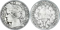 World Coins - Coin, France, Cérès, Franc, 1872, Paris, Small A, , Silver, KM:822.1