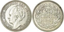 World Coins - Coin, Netherlands, Wilhelmina I, 25 Cents, 1941, , Silver, KM:164