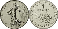 World Coins - Coin, France, Semeuse, Franc, 1981, Paris, , Nickel, KM:925.1