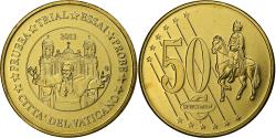 World Coins - Vatican, 50 Euro Cent, Essai-Trial, 2011, Brass,