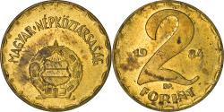 World Coins - Coin, Hungary, 2 Forint, 1984, Budapest, , Brass, KM:591