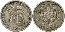 World Coins - Portugal, 2-1/2 Escudos, 1977, Copper-nickel, , KM:590