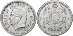 World Coins - Monaco, Louis II, Franc, ND (1943), Paris, Aluminum, , Gadoury:MC131
